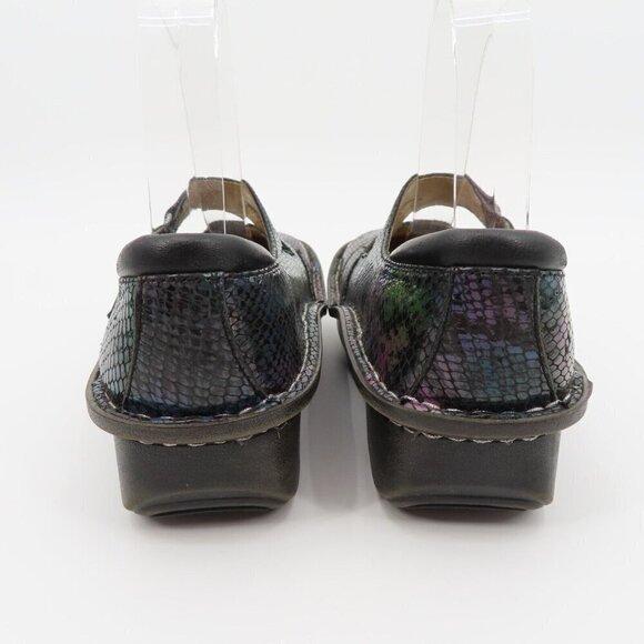 Alegria Dayna 38 EU 8/8.5 US Multicolor Snakeskin Leather Mary Jane Shoes DAY726 - Picture 6 of 13